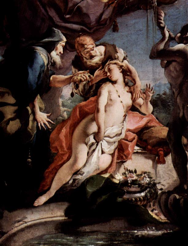Giovanni Battista Tiepolo Susanna und die beiden Alten Sweden oil painting art